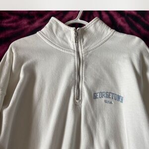 Brandy Melville White Half-Zip Jacket